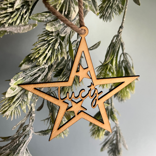 Christmas Collection - Personalised Laser Cut Christmas Tree Decoration