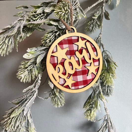 Christmas Collection - Deluxe Double Sided Personalised Laser Cut Christmas Tree Decoration