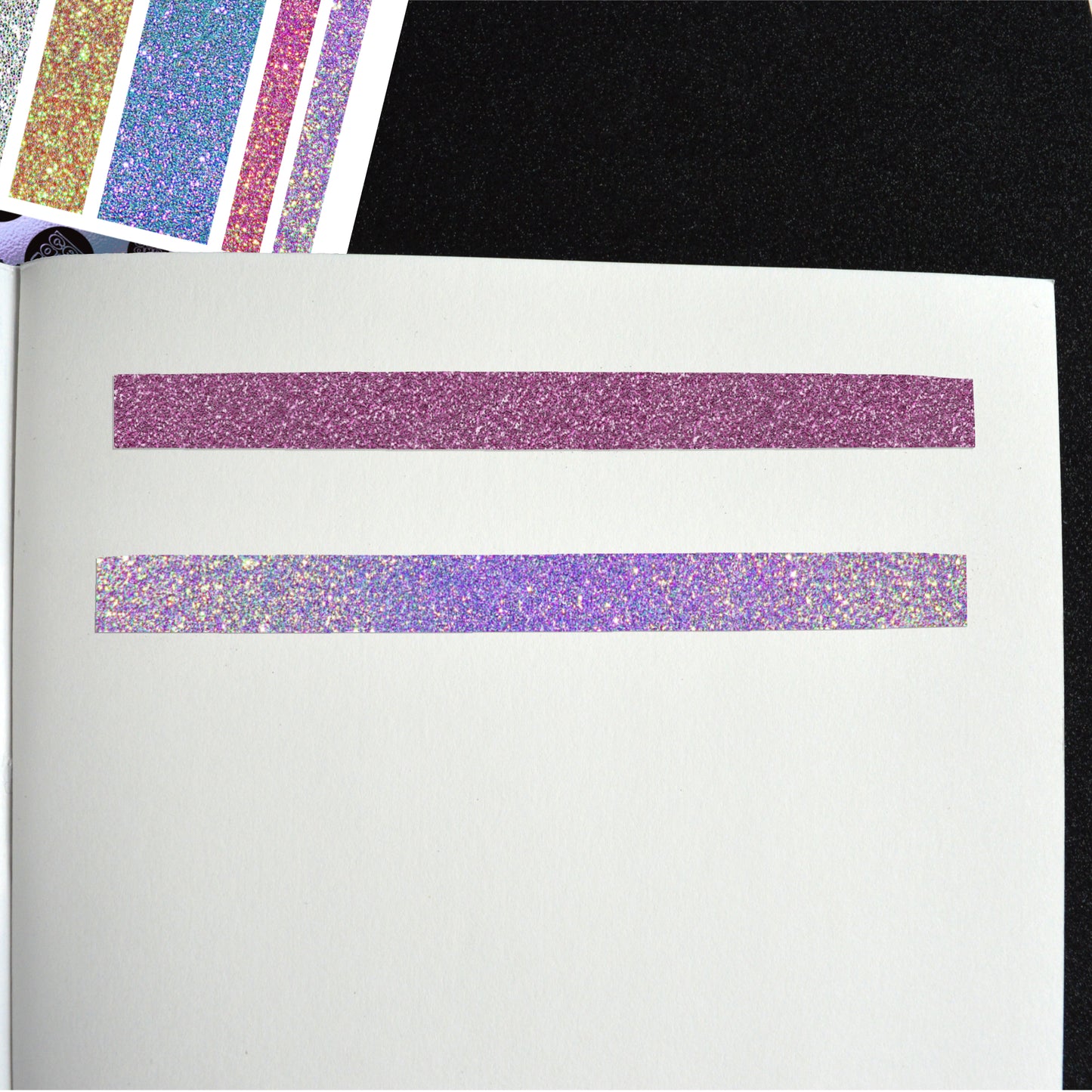 Stationery | Washi Sheet - Sparkling Glitter Effect - Dazzling Sticker Set