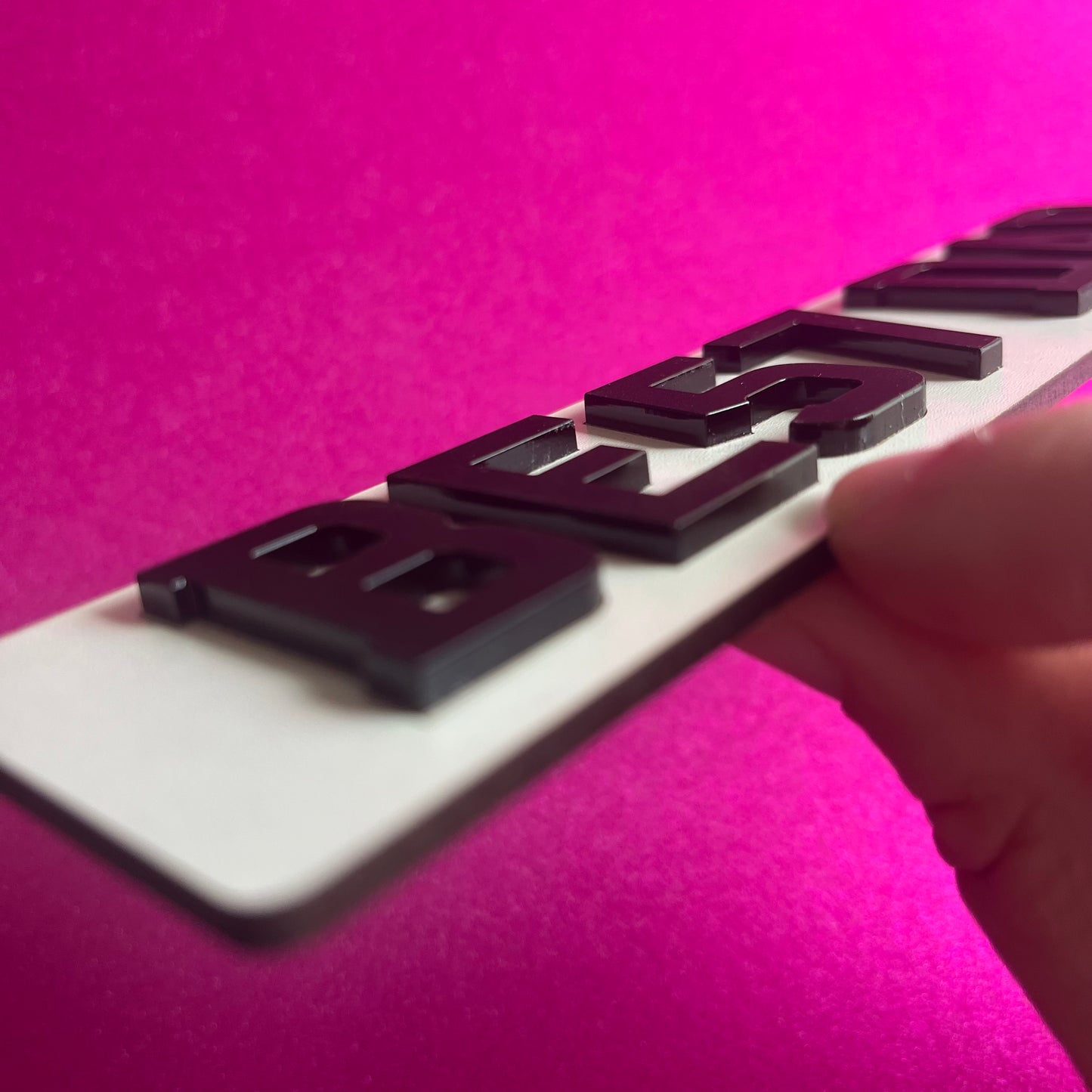 Gifts | Father's Day Present | For Dad | Number Plate Desk Ornament Plaque 3D