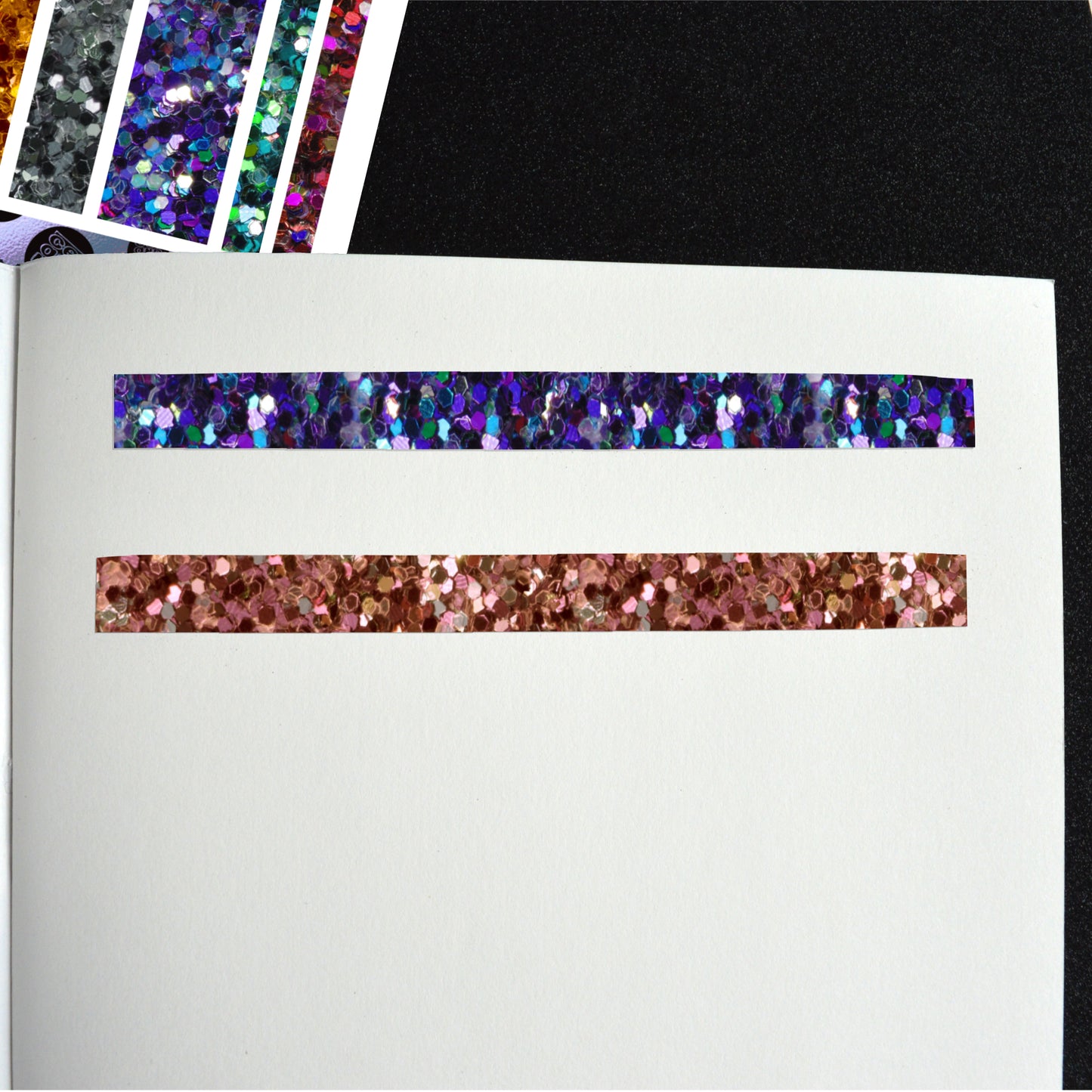 Stationery | Washi Sheet - Glamorous Sequin Glitter Effect - Sparkling Sticker Set