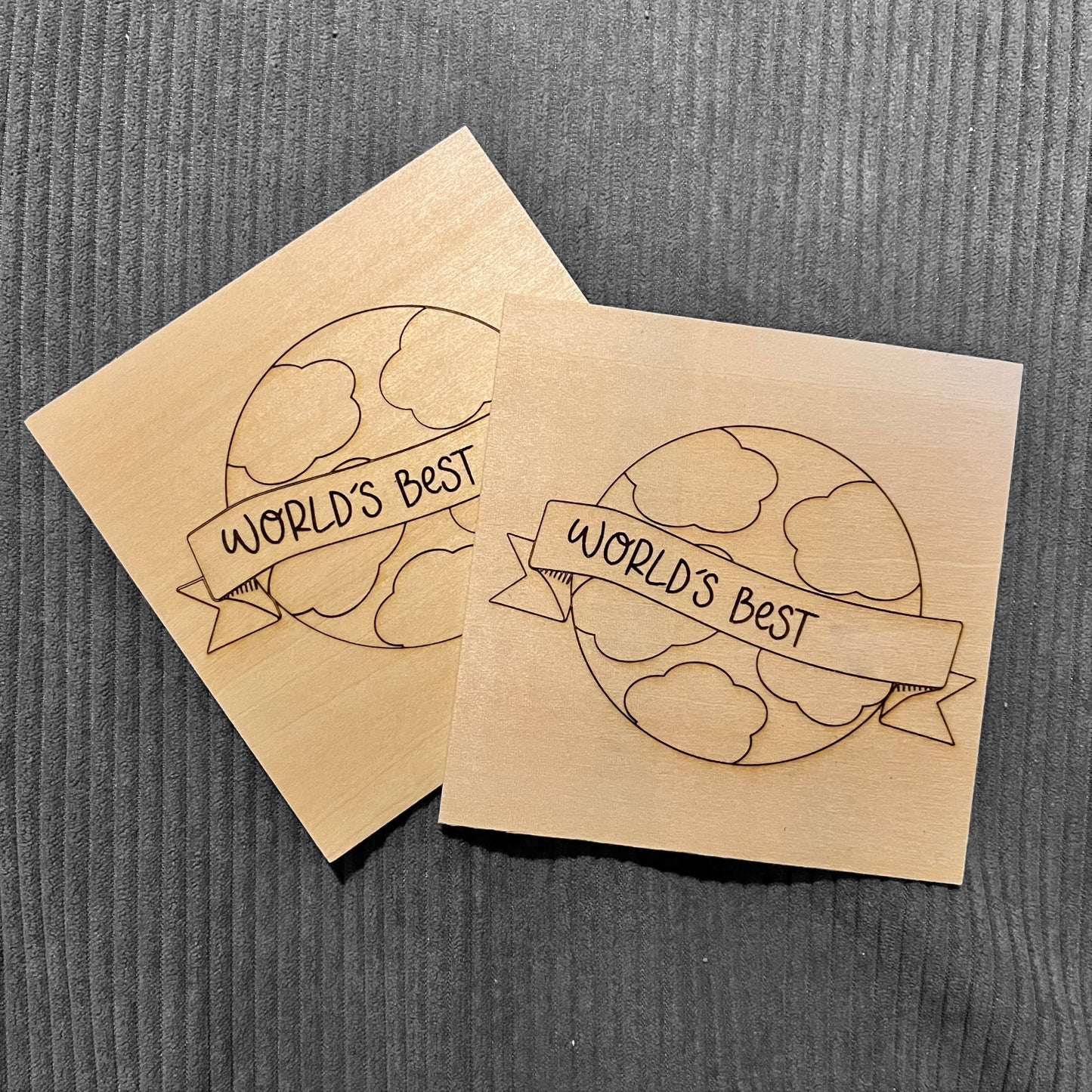 Gifts | Personalised Coaster for the World's Best Mum, Dad, Granny, Grandad, Teacher, Friend... the options are endless!