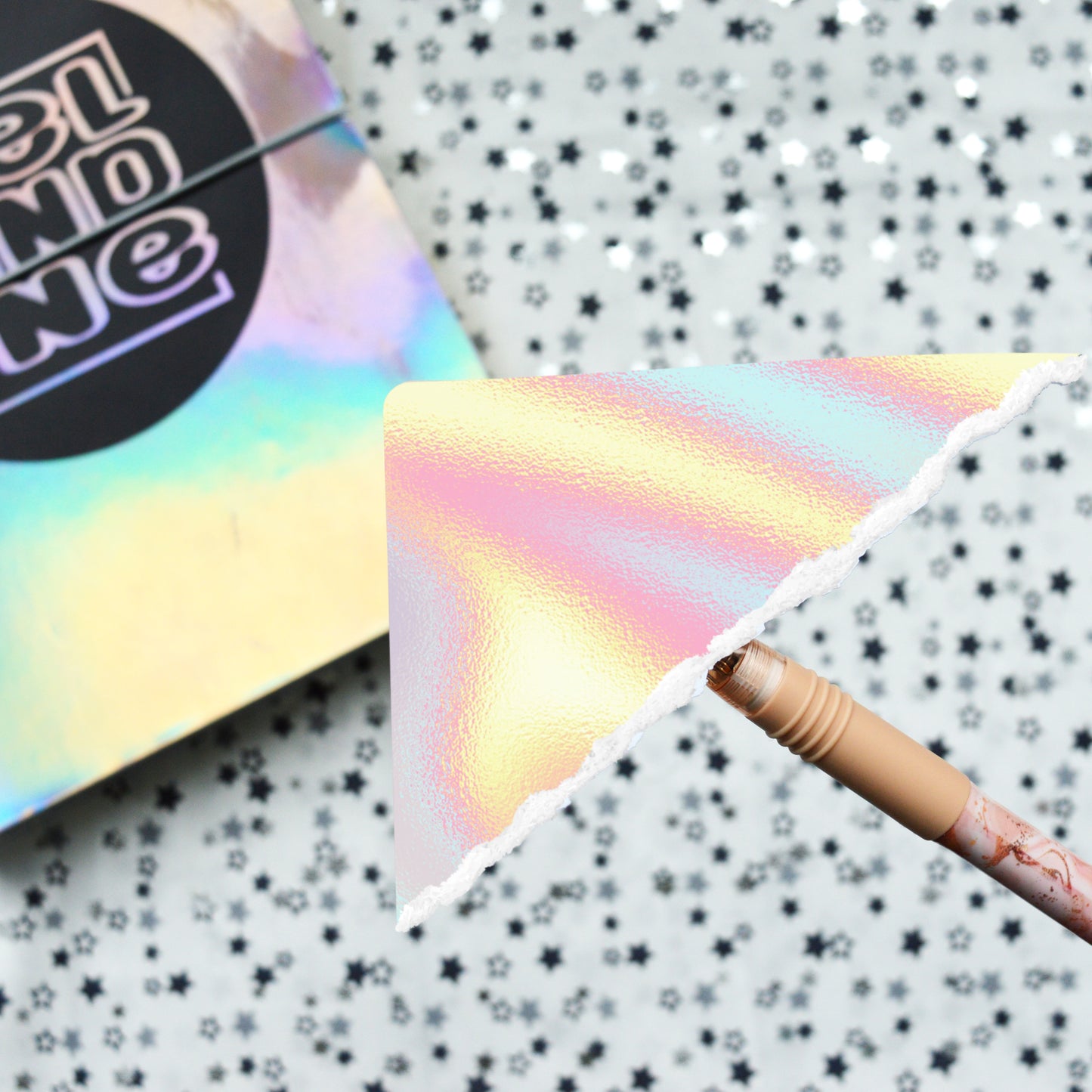 Stationery | Decorative Planner Sticker Sheet | Art Journal | Junk Journal | Bullet Journal | Pastille Iridescent Effect