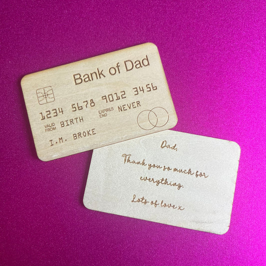 Gifts | Father’s Day | Wooden Wallet Keepsake