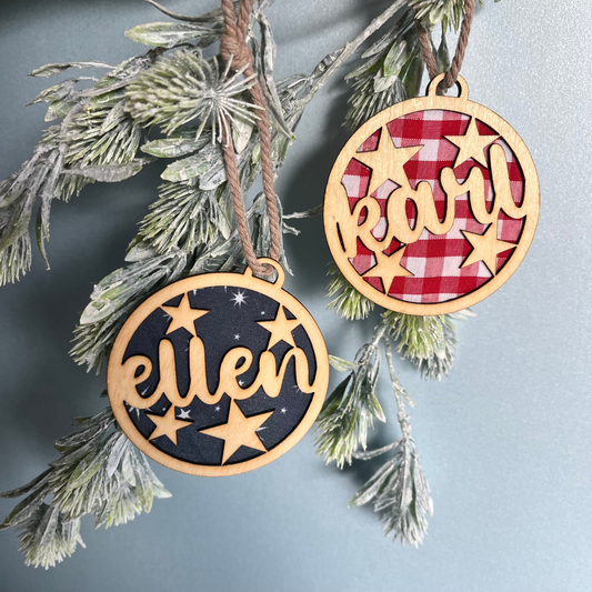 Christmas Collection - Deluxe Double Sided Personalised Laser Cut Christmas Tree Decoration