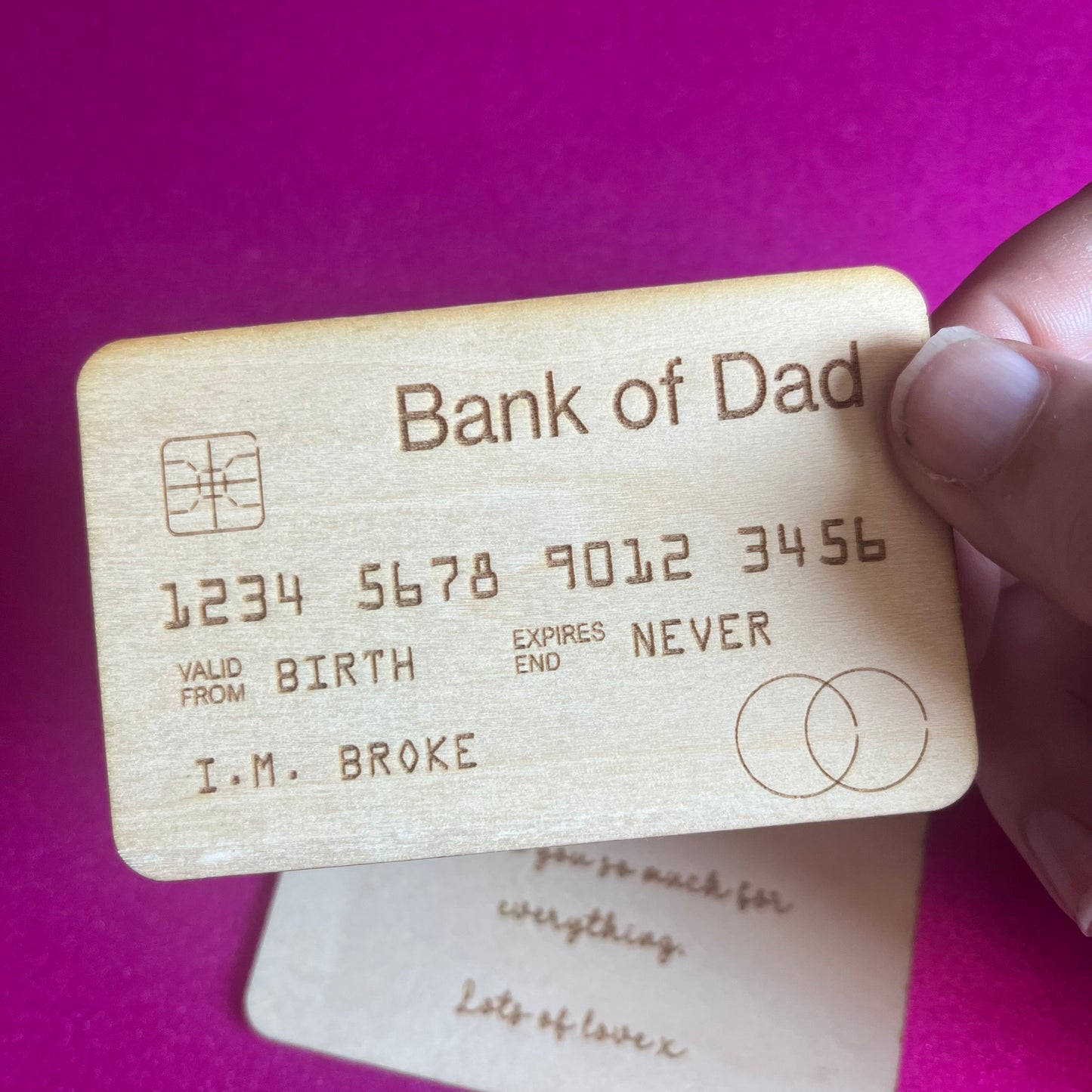 Gifts | Father’s Day | Wooden Wallet Keepsake