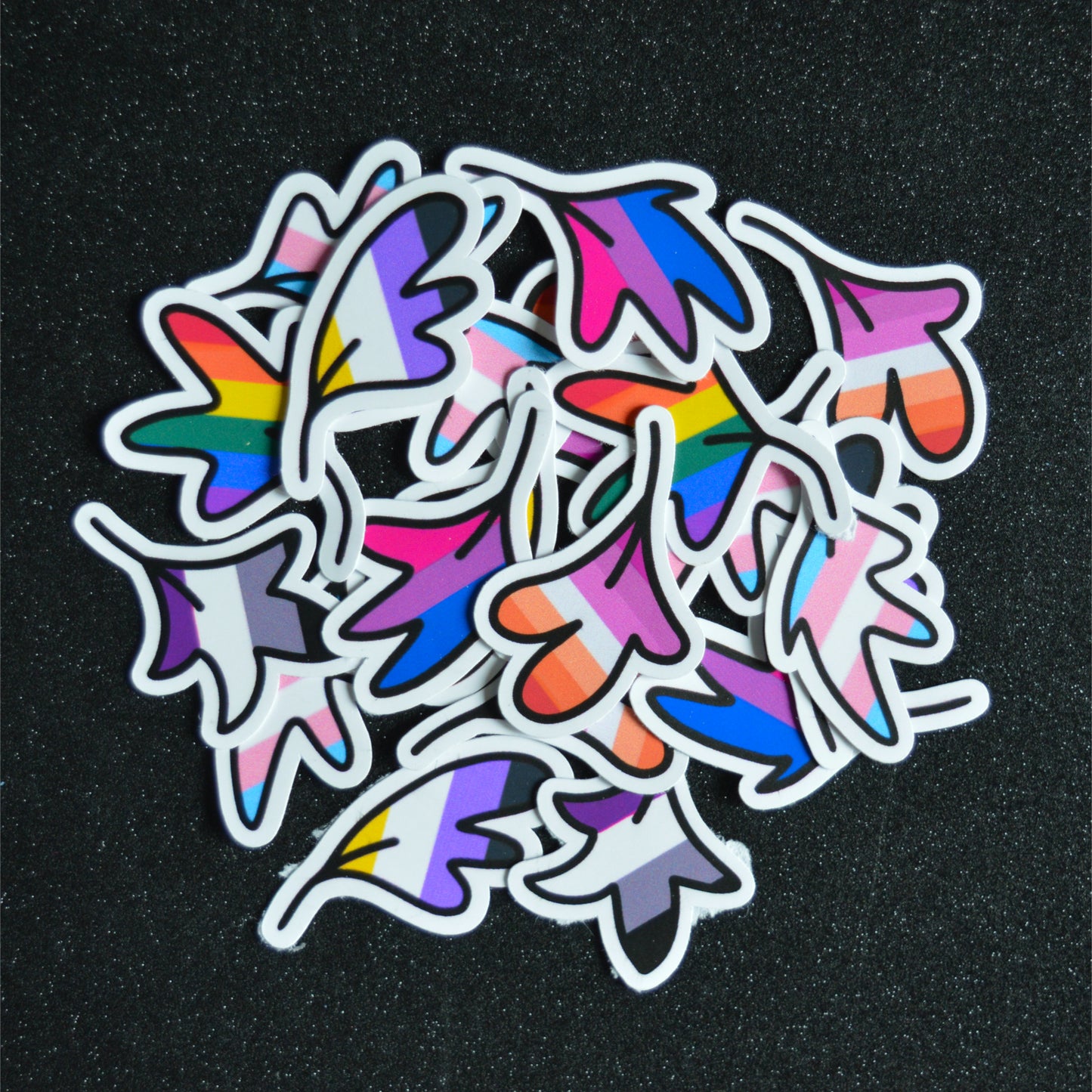 Vinyl Stickers | Pride Flag 6-pack Matte Stickers  - Celebrate Love & Inclusivity!