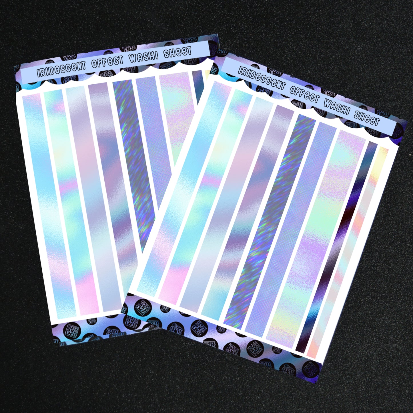 Washi Sheet - Enchanting Iridescent Effect - Holographic Effect Sticker Set